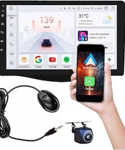 Dash Camera-Nudhfgauiyt-for Toyota RAV4 2007-2012 Car Radio with Android auto Wireless carplay 9 inch IPS Touch Screen Car Radio Stereo Android 14 with Backup Camera Bluetooth WiFi GPS Navigation