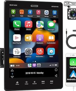Dash Camera-podofo-Podofo Single Din Car Radio Support Carplay Android Auto 9.5 Inch Rotatable Touch Screen Car Stereo with Mirror Link Bluetooth FM Support TF/USB Rear View Camera Steering Wheel Controls Dash Camera-podofo-Podofo Single Din Car Radio Support Carplay Android Auto 9.5 Inch Rotatable Touch Screen Car Stereo with Mirror Link Bluetooth FM Support TF/USB Rear View Camera Steering Wheel Controls