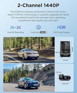 Dash Camera-VIOFO-VIOFO A229 Plus Dash Cam Front and Rear- Dual STARVIS 2 Sensors 2