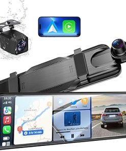 Dash Camera-KOUENOM-2.5K Mirror Dash Cam with Carplay&Android Auto-9.66″ Rear View Mirror Camera with Stretchable Cam for Cars&Trucks Dash Camera-KOUENOM-2.5K Mirror Dash Cam with Carplay&Android Auto-9.66″ Rear View Mirror Camera with Stretchable Cam for Cars&Trucks