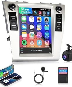 Dash Camera-Rimoody-2+64G Android Car Radio Car Stereo for Toyota Camry 2006-2011 Wireless Carplay Android Auto- 9.7” Touch Screen Head Unit Mirror Link WiFi GPS Navigation Bluetooth FM RDS Hi-Fi AHD Backup Camera SWC