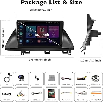 Dash Camera-SIXTOP-2+64G Android 13 Car Stereo for Honda Odyssey 2005-2010 with Carplay Android Auto Mirror Link 10.1 inch Touchscreen FM RDS HiFi Bluetooth WiFi GPS+Camera & MIC 2 Dash Camera-SIXTOP-2+64G Android 13 Car Stereo for Honda Odyssey 2005-2010 with Carplay Android Auto Mirror Link 10.1 inch Touchscreen FM RDS HiFi Bluetooth WiFi GPS+Camera & MIC - Image 2