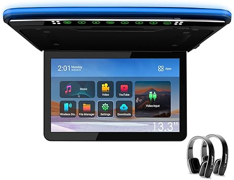 Dash Camera-XTRONS-XTRONS Android Car Overhead Player 13.3 Inch Wide IPS Screen Car Roof Mount Monitor Built-in Stereo Speakers Flip Down Overhead Car Monitor Support 8K Video- HDMI Dash Camera-XTRONS-XTRONS Android Car Overhead Player 13.3 Inch Wide IPS Screen Car Roof Mount Monitor Built-in Stereo Speakers Flip Down Overhead Car Monitor Support 8K Video- HDMI