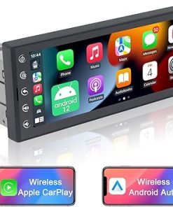 Dash Camera-LEROAADZ-Single Din Touchscreen Car Stereo Radio Wireless Carplay Android Auto- 6.9 Inch Car Stereo Android 2G+32G with GPS Navigation WiFi FM SWC USB Bluetooth