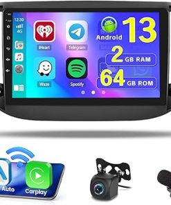Dash Camera-Hikity-Hikity [2+64G] Android 13 Car Stereo for Jeep Compass 2017-2020 with Wireless Carplay Android Auto- 9 Inch Touchscreen GPS WiFi Bluetooth FM RDS SWC Mic Backup Camera