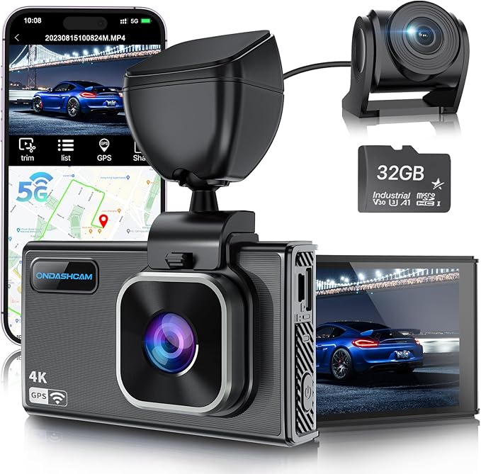 Dash Camera-ONDASHCAM-Dash Cam Front and Rear- 4K/2.5K Dual Dash Camera for Cars Dash Camera-ONDASHCAM-Dash Cam Front and Rear- 4K/2.5K Dual Dash Camera for Cars