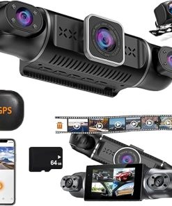 Dash Camera-Katatol-4-Channel 1080p Car Recorder- 3 Channel 4k Dash Cam