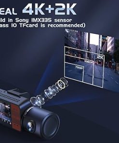 Dash Camera-Upgrow-UPGROW 4K 3 Channel Dashcam- 4K+2K Front and Rear 2