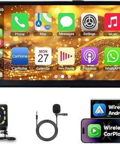 Dash Camera-Alikali-7″ Android 13 Car Stereo w/Wireless Carplay Android Auto fit for Dodge Avenger 2011 2012 2013 2014 Double Din Touch Screen Car Audio Receiver w/WiFi GPS Bluetooth/FM/AM/DSP/AHD Mic – 1+16G