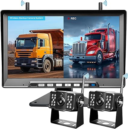 Dash Camera-ShineKee-Wireless Backup Camera for RV Trucks 2 Cameras: 10-Inch Easy Install Stable Signal 1080P IR Night Vision Loop Recording 4 Channel- IP69K Waterproof Rear Camera for Trailer Pickup Camper Furrion 3 Dash Camera-ShineKee-Wireless Backup Camera for RV Trucks 2 Cameras: 10-Inch Easy Install Stable Signal 1080P IR Night Vision Loop Recording 4 Channel- IP69K Waterproof Rear Camera for Trailer Pickup Camper Furrion - Image 3