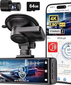 Dash Camera-REDTIGER-REDTIGER 4K Dash Cam Front and Rear- Touch Screen 3.18 Inc