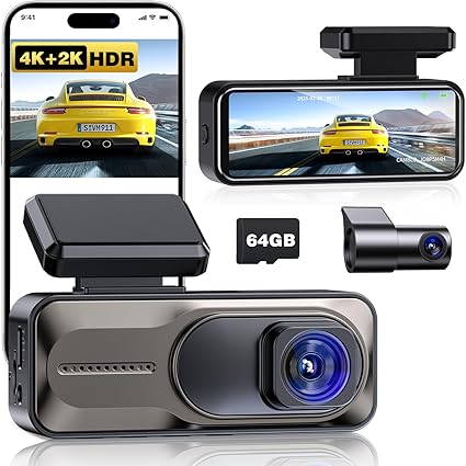 Dash Camera-CAMBLO-4K+2K Dash Cam Front and Rear-3.2″ IPS Full Screen Dual Dash Camera for Cars 3 Dash Camera-CAMBLO-4K+2K Dash Cam Front and Rear-3.2" IPS Full Screen Dual Dash Camera for Cars - Image 3