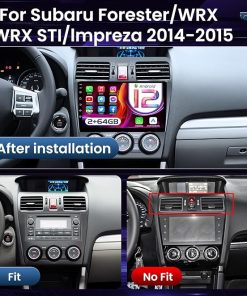 Dash Camera-Jingelsye-Car Radio for Subaru Forester WRX Impreza 2014-2015: 9 inch 1280×800 IPS Touchscreen Stereo- 2G+64G Upgrade Head Unit with Wireless Carplay/Android Auto 2
