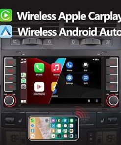 Dash Camera-YZKONG-Car Radio for VW Touareg T5 Multivang 2004-2009- Wireless Apple Carplay and Android Auto HiFi Sound Volkswagen Stereo Touch Screen Car Multimedia Player with Bluetooth AM/FM USB Port 2