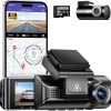 Dash Camera-AZDOME-AZDOME M550 Pro 4K Dash Cam Front and Rear- Free 64GB Card