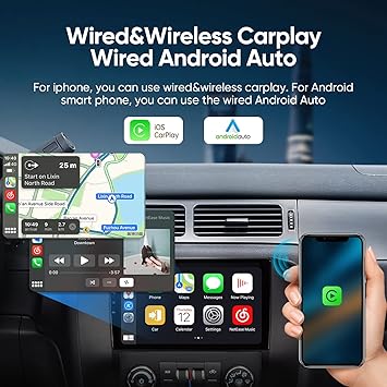 Dash Camera-AINAVITO-Car Stereo Radio for GMC Yukon Tahoe Suburban 2007-2012 Sierra Silverado 2010-2013 with Carplay Android Auto 9 Inch 5G WiFi FM/AM 48EQ Mirroring AirPlay 3 Dash Camera-AINAVITO-Car Stereo Radio for GMC Yukon Tahoe Suburban 2007-2012 Sierra Silverado 2010-2013 with Carplay Android Auto 9 Inch 5G WiFi FM/AM 48EQ Mirroring AirPlay - Image 3