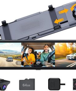 Dash Camera-Martalk-3 Channel 11″ Mirror Dash Cam- Triple Rear View Mirror Camera with Front 4K Dash Camera-Martalk-3 Channel 11″ Mirror Dash Cam- Triple Rear View Mirror Camera with Front 4K