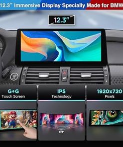 Dash Camera-XTRONS-XTRONS 12.3 Inch Android 14 Qualcomm 680 Car Stereo for BMW X5 E70 / X6 E71 (2007-2010) CCC System- IPS Touch Screen 8+128GB Car Radio GPS Navigation Support Wireless Car Play Android Auto 2