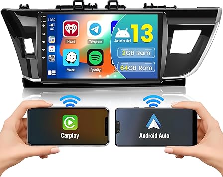 Dash Camera-Hikity-Android 13 Car Stereo for Toyota Corolla 2013 2014 2015 2016 Wireless Carplay Android Auto- 2+64GB Dash Camera-Hikity-Android 13 Car Stereo for Toyota Corolla 2013 2014 2015 2016 Wireless Carplay Android Auto- 2+64GB