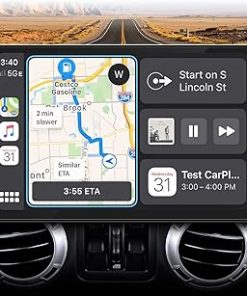 Dash Camera-Fortdows-2+64G Car Stereo for 2007-2018 Jeep Wrangler JK Radio : 10-Inch Touchscreen 1280×800 Replacement Wireless CarPlay Android Auto 5GWiFi-Bluetooth GPS 1080p Backup Camera FM SWC DSP Mirror Link