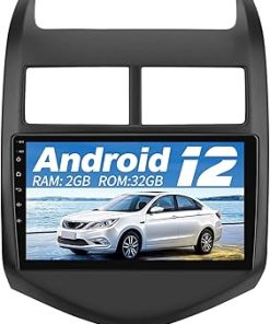 Dash Camera-EagleNav-Android 12 Car Stereo for Chevy Aveo Sonic 2011-2015 9 inch Touchscreen Car Radio with Wireless CarPlay Android Auto 2GB+32GB Car Stereo Audio Support BT WiFi GPS Hi-Fi FM RDS SWC