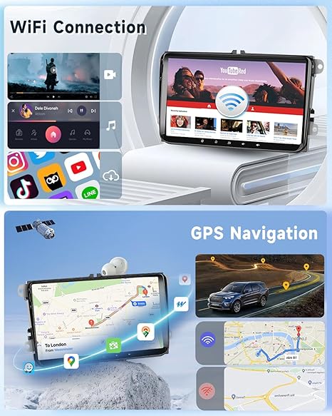 Dash Camera-Rimoody-Rimoody 2+64G Android Car Stereo for VW Passat Jetta Tiguan Golf MK5 MK6 T5 EOS Polo- 9” Touchscreen 3 Dash Camera-Rimoody-Rimoody 2+64G Android Car Stereo for VW Passat Jetta Tiguan Golf MK5 MK6 T5 EOS Polo- 9'' Touchscreen - Image 3