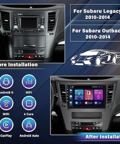 Dash Camera-UNITOPSCI-UNITOPSCI 2G 64G Android Car Stereo for Subaru Outback Legacy 2010-2014 Wireless CarPlay Android Auto 9 Inch Bluetooth FM Car Radio HD Touchscreen GPS Navigation WiFi HiFi USB with Backup Camera 2