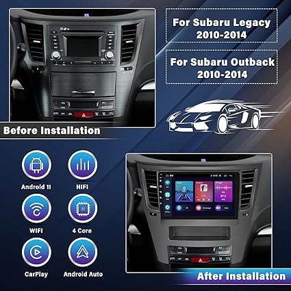 Dash Camera-UNITOPSCI-UNITOPSCI 2G 64G Android Car Stereo for Subaru Outback Legacy 2010-2014 Wireless CarPlay Android Auto 9 Inch Bluetooth FM Car Radio HD Touchscreen GPS Navigation WiFi HiFi USB with Backup Camera 2 Dash Camera-UNITOPSCI-UNITOPSCI 2G 64G Android Car Stereo for Subaru Outback Legacy 2010-2014 Wireless CarPlay Android Auto 9 Inch Bluetooth FM Car Radio HD Touchscreen GPS Navigation WiFi HiFi USB with Backup Camera - Image 2