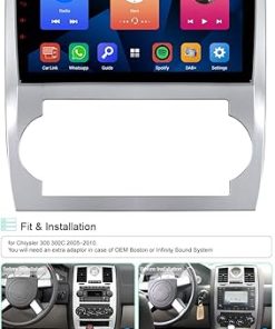 Dash Camera-ASURE-ASURE Car Stereo Radio for Chrysler 300 2005-2010-9 inch 4Core 2+32GB Android System Car in-Dash GPS Navigation Head Unit with Wireless Carplay Android Auto 2