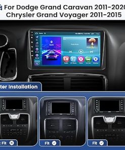 Dash Camera-Hikity-2+64G Car Radio Stereo for Dodge Grand Caravan 2011-2020 Chrysler Town & Country 2011-2016 Grand Voyager 2011-2015 with Wireless CarPlay Android Auto- 9inch Touch Screen Bluetooth FM GPS WiFi 2