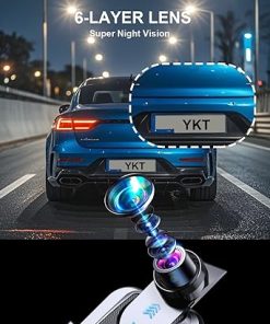 Dash Camera-YKT-YKT 4K Mirror Dash Cam- Rear View Mirror Camera for Car with 2K Camera and 64GB Card 2