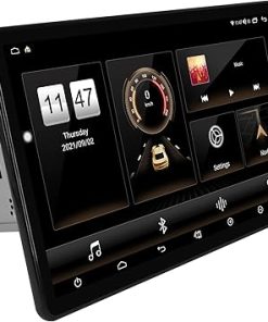 Dash Camera-Philosin-13.3 Inch Universal Double DIN Rotatable Android Car Stereo with 4GB+64GB IPS 1920×1080 Head Unit GPS Navigation Car Radio Compatible with Apple CarPlay/Android Auto Bluetooth 5.0 4G LTE