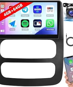 Dash Camera-Alikali-Android 13 4+64G Car Radio Stereo w/Wireless Carplay/Android Auto for Dodge Ram 1500 2500 3500 2003 2004 2005-9” Double Din Touchscreen Car Radio Receiver
