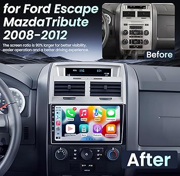 Dash Camera-Fortdows-5GWiFi Android 12 Car Radio Stereo for Ford Escape 2008-2012 with CarPlay & Android Auto- 9 Inch 1280 * 800 Touchscreen Support BT5.0 GPS DSP FM SWC+Camera 2 Dash Camera-Fortdows-5GWiFi Android 12 Car Radio Stereo for Ford Escape 2008-2012 with CarPlay & Android Auto- 9 Inch 1280 * 800 Touchscreen Support BT5.0 GPS DSP FM SWC+Camera - Image 2