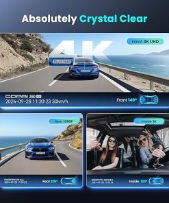 Dash Camera-ddpai-DDPAI 4K 3 Channel Dash Cam- up to 15MB/s 5GHz WiFi6 Build-in GPS 2