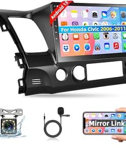 Dash Camera-podofo-Podofo for Honda Civic 2006 2007 2008 2009 2010 2011 Android Car Stereo Radio 10.1″ Touch Screen Bluetooth Car Audio Receivers with GPS Navigation WiFi Mirror Link FM Radio EQ + Backup Camera & Mic Dash Camera-podofo-Podofo for Honda Civic 2006 2007 2008 2009 2010 2011 Android Car Stereo Radio 10.1″ Touch Screen Bluetooth Car Audio Receivers with GPS Navigation WiFi Mirror Link FM Radio EQ + Backup Camera & Mic