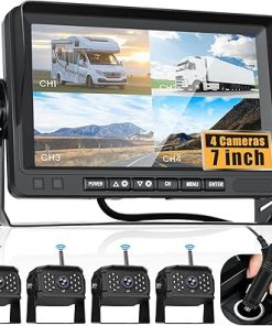 Dash Camera-Hikity-Hikity Wireless Backup Camera System- HD 1080P 7 Inch Reverse Camera Monitor for 4 Channels Dash Camera-Hikity-Hikity Wireless Backup Camera System- HD 1080P 7 Inch Reverse Camera Monitor for 4 Channels
