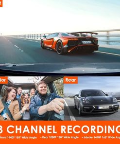 Dash Camera-VANTRUE-VANTRUE N4 3 Channel Dash Cam- 4K+1080P Dual Channel 2