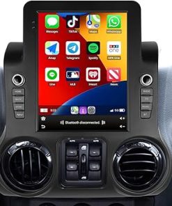 Dash Camera-UNITOPSCI-UNITOPSCI 4G+64G Android Car Radio for Jeep Wrangler 2011-2014 Wireless Apple CarPlay Android Auto 9.7 Inch IPS Vertical Touch Screen Bluetooth 5.1 GPS Navigation Mirror Link DPS SWC + Camera Mic
