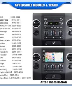 Dash Camera-AMprime-[4+64G] 8-Core Android 13 Car Stereo for Ford F150 F250 F350 with Wireless Carplay&Android Auto-7 Inch Car Radio with Mirror Link Bluetooth FM/RDS WiFi GPS Navigation SWC Dual USB+AHD Backup Camera 2