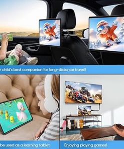 Dash Camera-AINAVI-13.5 Inch Android 11 Car Headrest Monitor Screen-Car Tablet TV Support Touchscreen WiFi Bluetooth Wireless Airplay Mirror Link HDMI SD USB Car Video Player (13.5″ 2G Ram+32G ROM(2*pcs)) 2