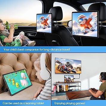 Dash Camera-AINAVI-13.5 Inch Android 11 Car Headrest Monitor Screen-Car Tablet TV Support Touchscreen WiFi Bluetooth Wireless Airplay Mirror Link HDMI SD USB Car Video Player (13.5″ 2G Ram+32G ROM(2*pcs)) 2 Dash Camera-AINAVI-13.5 Inch Android 11 Car Headrest Monitor Screen-Car Tablet TV Support Touchscreen WiFi Bluetooth Wireless Airplay Mirror Link HDMI SD USB Car Video Player (13.5" 2G Ram+32G ROM(2*pcs)) - Image 2