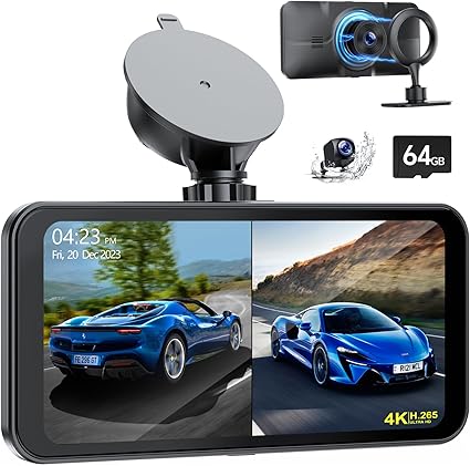 Dash Camera-LAMTTO-4K Dual Dash Cam Front and Rear with Apple Carplay Android Auto- Dash Camera for Car with 6.25” Carplay Screen 3 Dash Camera-LAMTTO-4K Dual Dash Cam Front and Rear with Apple Carplay Android Auto- Dash Camera for Car with 6.25'' Carplay Screen - Image 3