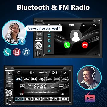 Dash Camera-Rimoody-Double Din Car Stereo with CD/DVD Player CarPlay Android Auto- Rimoody Car Radio Bluetooth 3 Dash Camera-Rimoody-Double Din Car Stereo with CD/DVD Player CarPlay Android Auto- Rimoody Car Radio Bluetooth - Image 3
