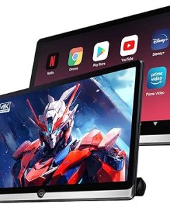 Dash Camera-Seventour-14 inch 4K Android 11 Portable Car TV Headrest Monitor Rear Entertainment System for Cars Back Seat-Touch Screen Support Phone Wireless Mirror Link