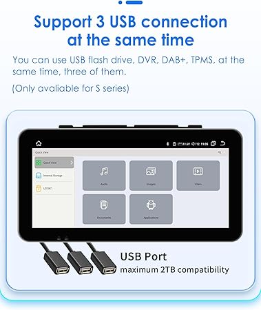 Dash Camera-hizpo-hizpo 10.33 Inch Car Stereo Radio for Chevy Chevrolet Silverado 1500 2500HD 3500HD (2007-2013); 8Core GPS Navigation 6+64GB QLED Touchscreen Display with Carplay Android Auto Weather SWC DSP RDS 3 Dash Camera-hizpo-hizpo 10.33 Inch Car Stereo Radio for Chevy Chevrolet Silverado 1500 2500HD 3500HD (2007-2013); 8Core GPS Navigation 6+64GB QLED Touchscreen Display with Carplay Android Auto Weather SWC DSP RDS - Image 3