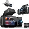 Dash Camera-AMprime-Android 13 Double Din Car Stereo with Bluetooth GPS Navigation- 9.7” Vertical Touchscreen Car Radio with FM Radio WiFi iOS/Android Mirror Link USB/AUX-in Head Unit + Backup Camera&Remote Control 5