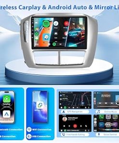 Dash Camera-Rimoody-2+64G Android Car Radio Car Stereo for Honda Pilot 2006 2007 2008 with Wireless Carplay Android Auto- 9 Inch Head Unit Touch Screen with Mirror Link GPS WiFi Bluetooth FM RDS EQ AHD Backup Camera SWC 2