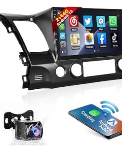 Dash Camera-podofo-Podofo Car Stereo for Honda Civic 2006-2011 with Wireless Apple Carplay Android Auto-10.1 Inch Android Touchscreen Car Radio with GPS