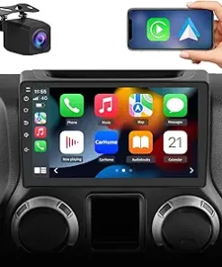 Dash Camera-litillbuly-Android 13 [2GB+64GB] Car Radio Stereo Compatible for Jeep Wrangler JK Gand Cherokee Dodge Ram 1500 with Wireless CarPlay Android Auto/Reverse Camera